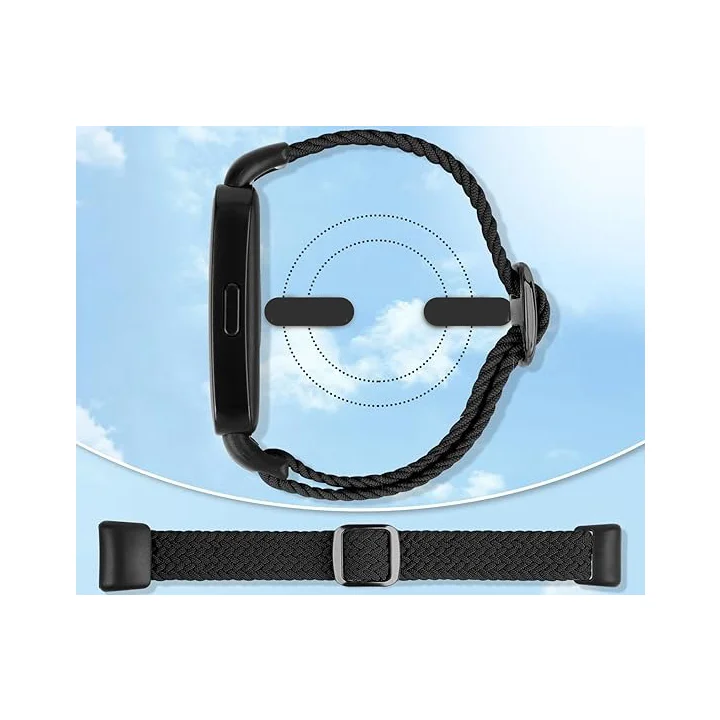Paski plecione 2szt. do Huawei Band 9/8 Janpso regulowany nylonowy pasek