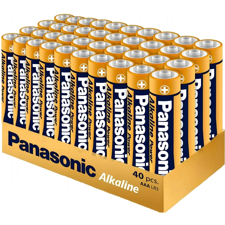 40x najmocniejsze baterie alkaliczne Panasonic Power LR03 AAA