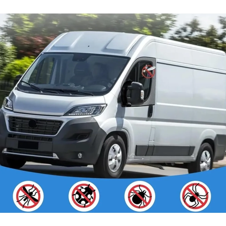Moskitiery szyb drzwi przednich FIAT Ducato 2006-2025 ochrona przed owadami
