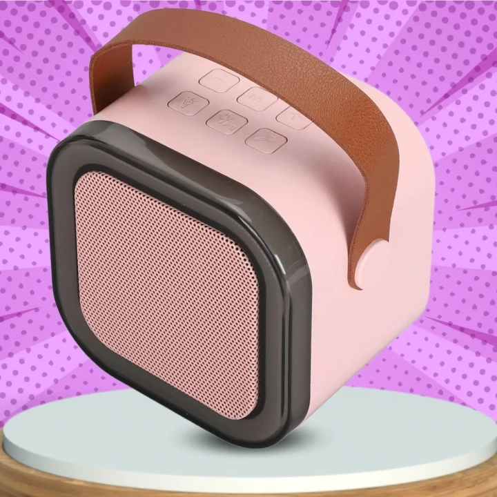 GŁOŚNIK PRZENOŚNY BEZPRZEWODOWY BLUETOOTH KARAOKE Z MIKROFONEM USB RGB v
