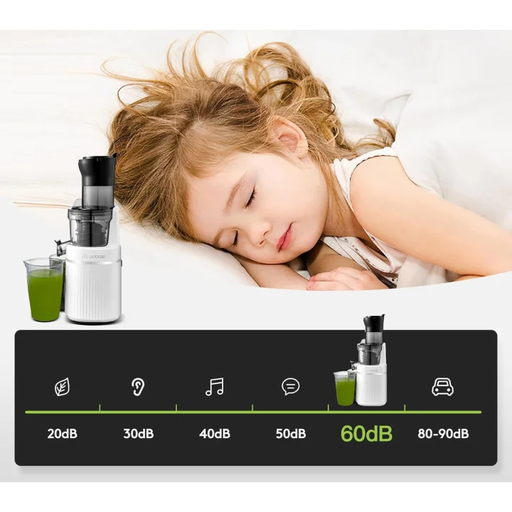 Wyciskarka AOBOSI, 200 W, 60 dB, funkcja cofania, Powystawowy