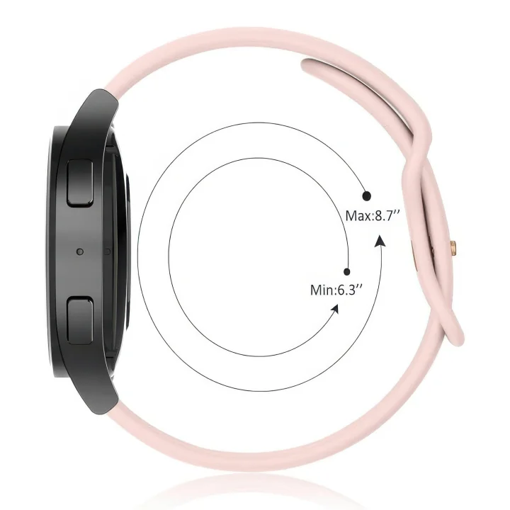 Pasek silikonowy do zegarka AK 22mm zestaw 4 szt. z klamrą szybka wymiana unisex