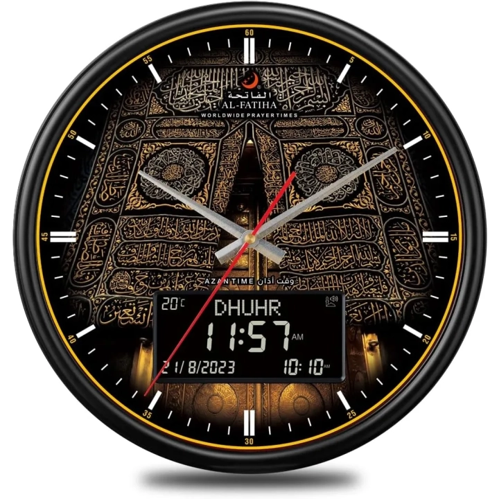Cyfrowy zegar modlitewny Azan do domu/biura/meczetu Azan-Uhr POWYSTAWOWY