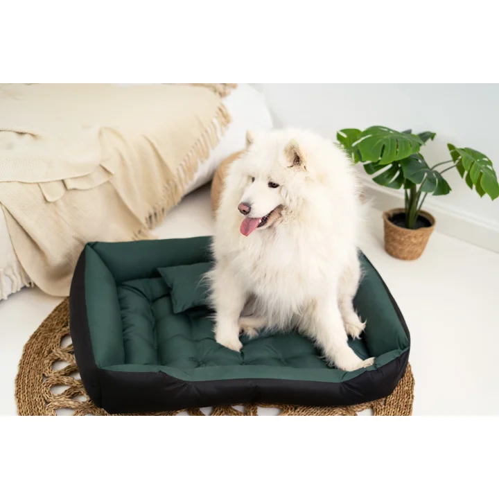 Legowisko dla psa kojec ECCO 115x95 cm wodoodporne zielone