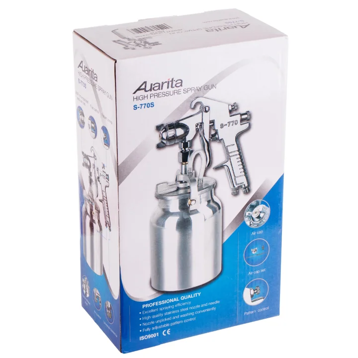 Pistolet lakierniczy S-770 S AUARITA 2,5mm do Malowania Dolny Zbiornik