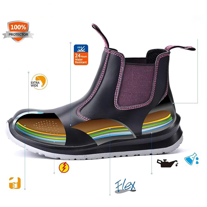 Buty robocze Safeyear 8025FM SBP wodoodporne z kompozytowym noskiem CE r.42