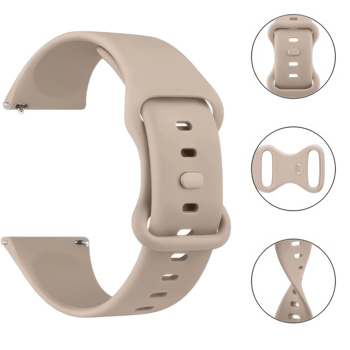 Pasek silikonowy do zegarka AK 22mm zestaw 4 szt. z klamrą szybka wymiana unisex