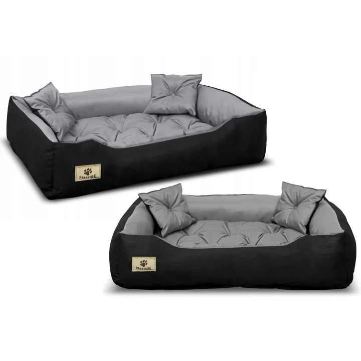 Legowisko dla psa kojec PRESTIGE 75x65 cm wodoodporne szare