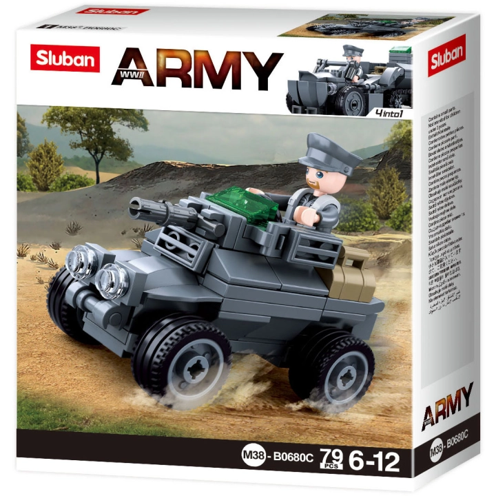 Klocki SLUBAN Army Pojazd 79 el. M38-B0680C