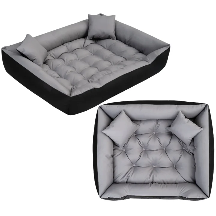 Legowisko dla psa kojec ECCO 100x75 cm wodoodporne szare