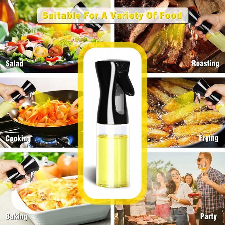 Spryskiwacz do oleju dozownika w sprayu 500ml butelka z atomizerem do zdrowego dozowania oleju podczas gotowania