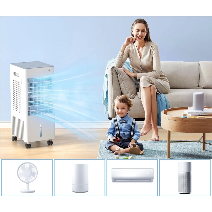 Klimatyzator przenośny 4w1 mobilny chłodzenie ewaporacyjne A++ Eysddifr YZ-1000R