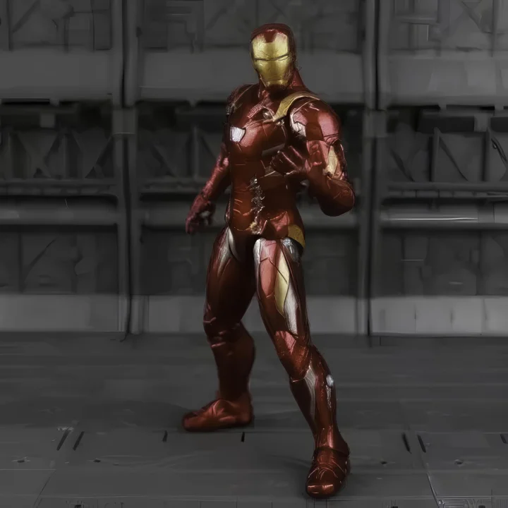 Figurka Iron Mana, Avengers, Wojna Domowa Marvela. 17 cm. Na stojaku