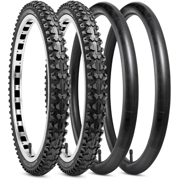 Opony rowerowe YunSCM YUN-20 20x2.10 z dętkami AV32mm do roweru MTB 2 szt
