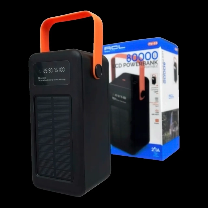 Powerbank ACL PW53 80000mAh solarny z latarką stacja ładowania podróże
