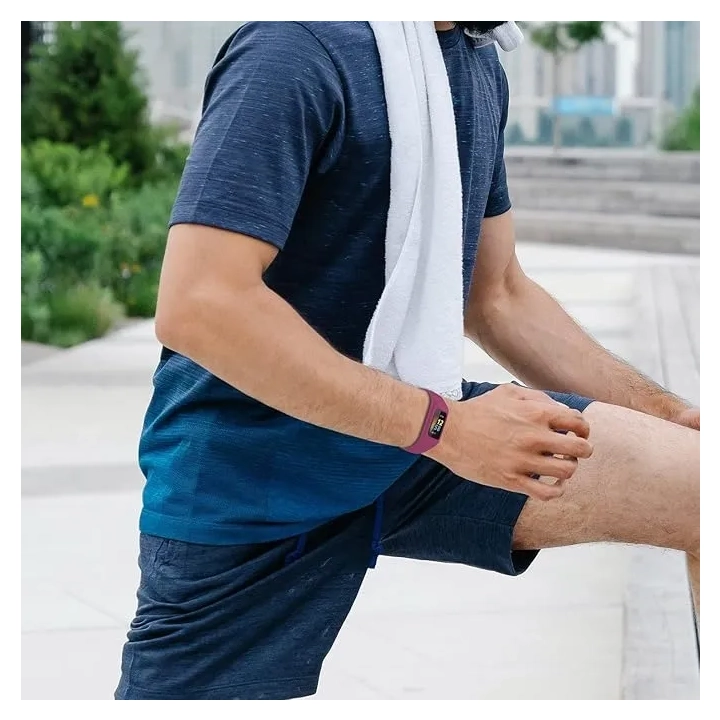 Pasek do Fitbit Charge 3/4/5/SE FONREST silikonowy sportowy ochronna obudowa