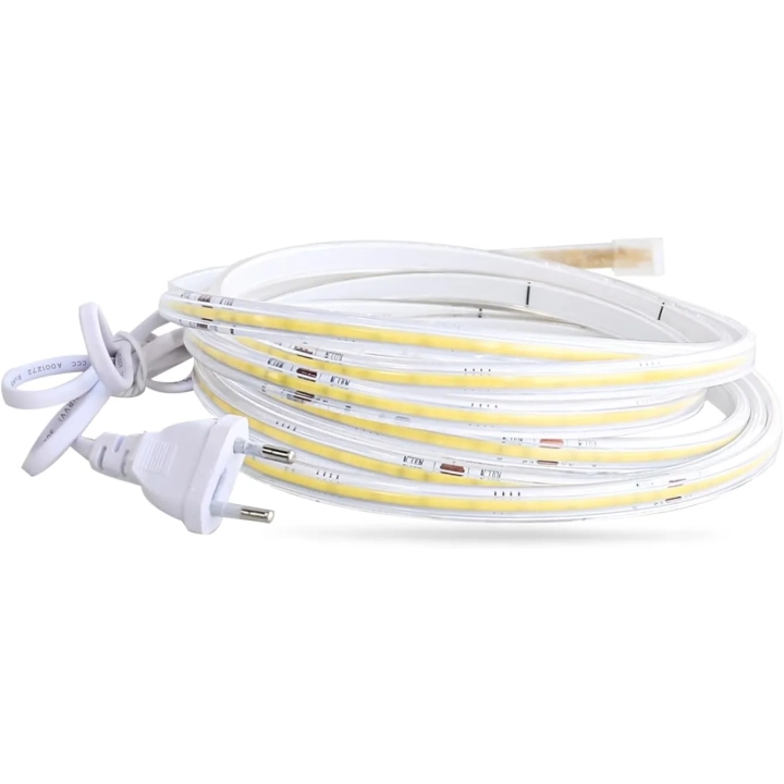 Taśma LED COB 10 m PCNING 230 V IP67 wodoodporna biała 4000K POWYSTAWOWY