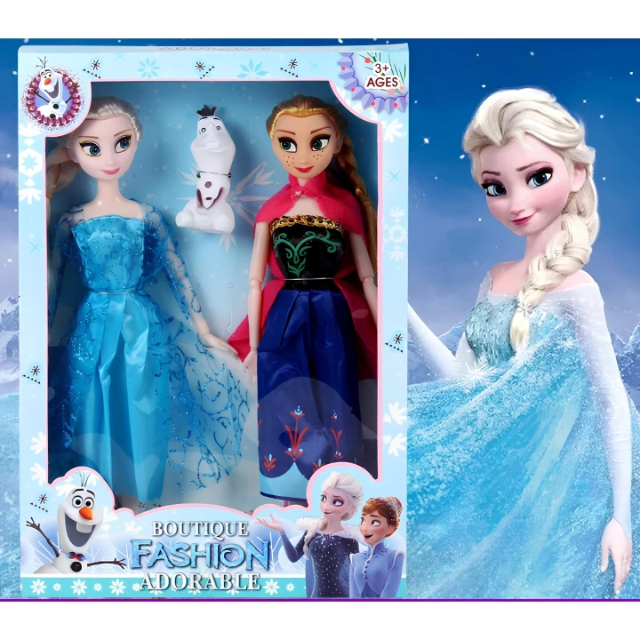 Lalki Elsa i Anna 28cm z filmu Kraina Lodu Frozen zestaw lalek z ruchomymi kończynami i ubraniami