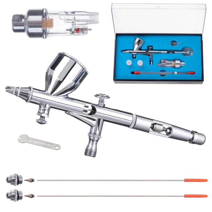 Aerograf HS-80 Double Action 3 regulacje Filtr Odwadniacz 3x DYSZA 02 03 05