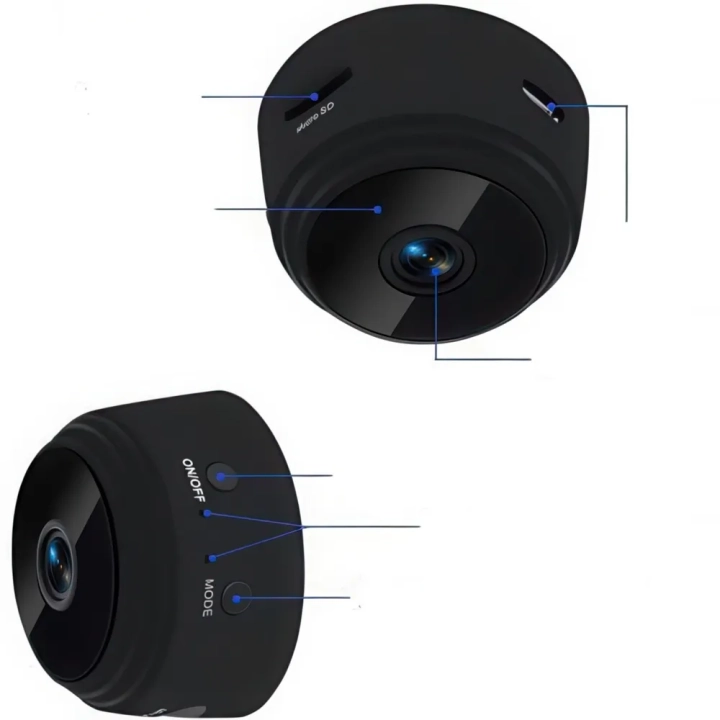 Mini kamera Wi-Fi 1080P Full HD z detektorem ruchu i nocnym trybem