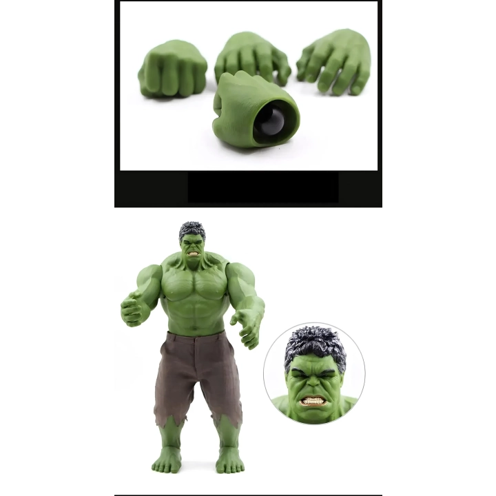 Duża figurka Hulk z uniwersum Avengers 42 cm realistyczna kolekcjonerska zabawka z ruchomymi elementami