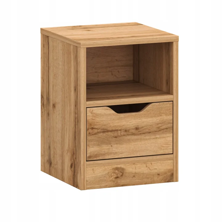 Szafka nocna do sypialni biała z szufladą 31x43 cm