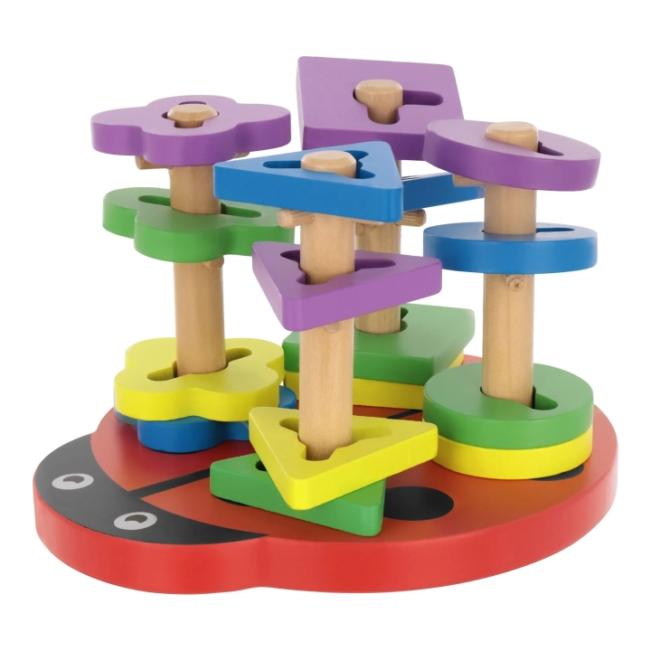 BIEDRONKA DREWNIANA UKŁADANKA MONTESSORI SORTER