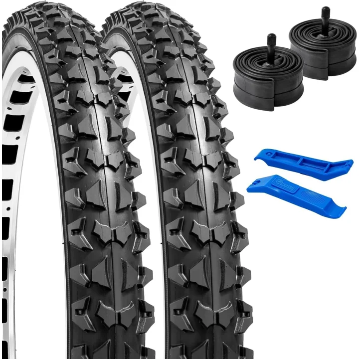 Opony rowerowe YunSCM YUN-20 20x2.10 z dętkami AV32mm do roweru MTB 2 szt