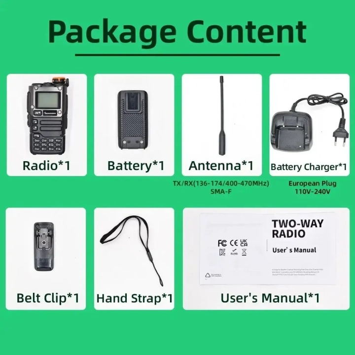Przenośne radio CB Quansheng UV-K5 (8), 50-600MHz 5W 2023 FM AM Type-C