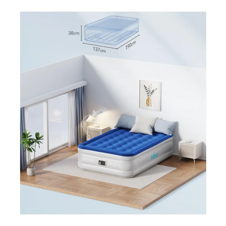 Materac dmuchany iDOO I-HOM27 przenośny z pompką, wygodny i solidny