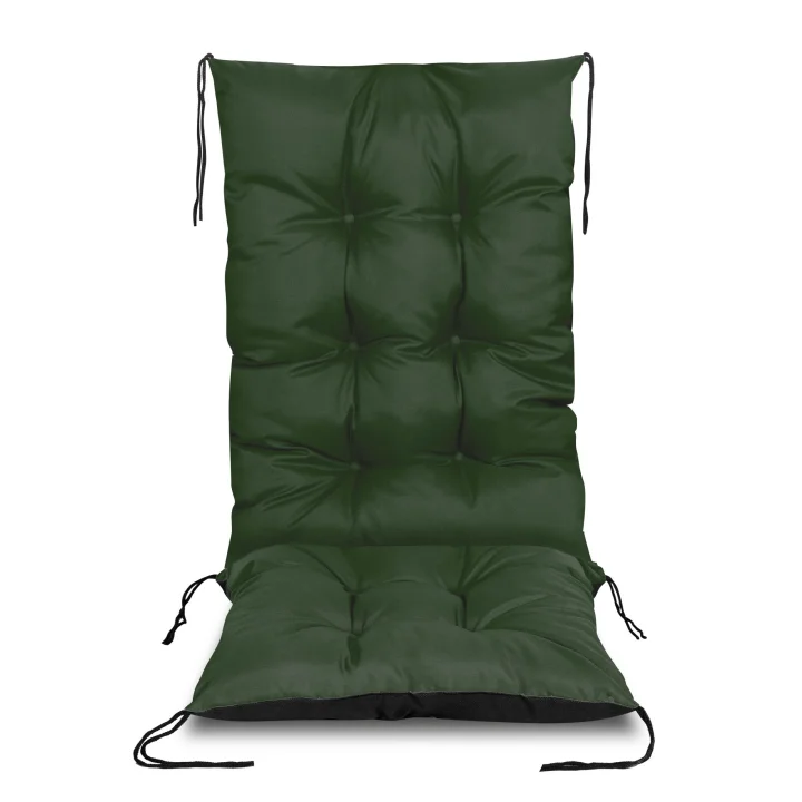 Poduszka ogrodowa 50x50x80 cm na krzesło wodoodporna zielona