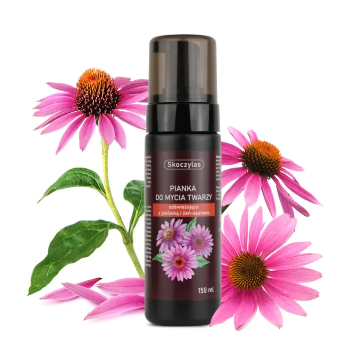 PIANKA do mycia twarzy odświeżająca z jeżówką i żeń-szeniem - 150 ml