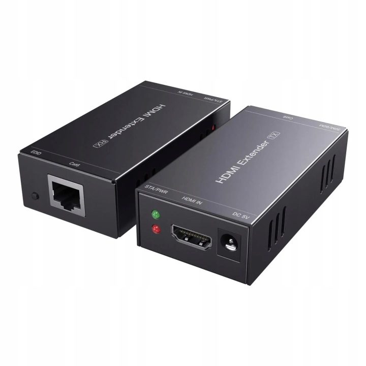 Odbiornik przedłużacza PWAYTEK 1080p@60Hz, do 50m, obsługa EDID i POC