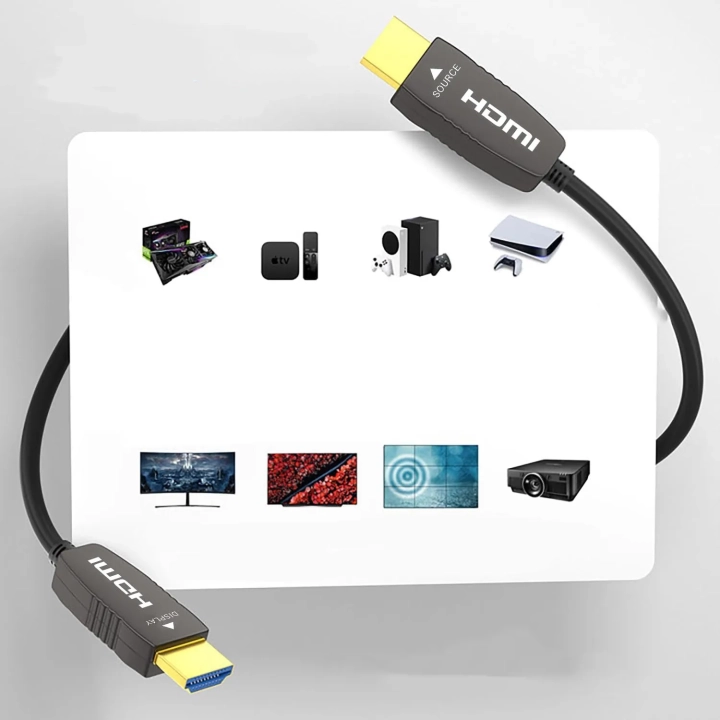 Kabel RUIPRO 8K CL2 HDMI 2.1 48 Gb/s 8K Dynamiczny HDR, 15 m, Powystawowy