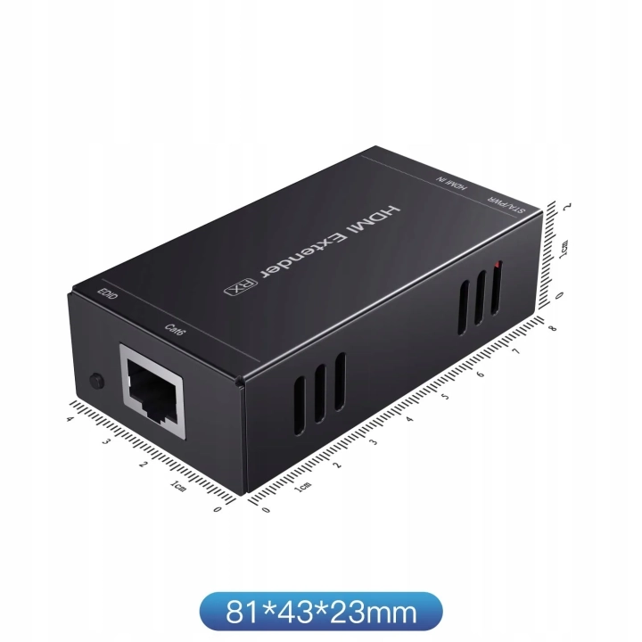 Odbiornik przedłużacza PWAYTEK 1080p@60Hz, do 50m, obsługa EDID i POC