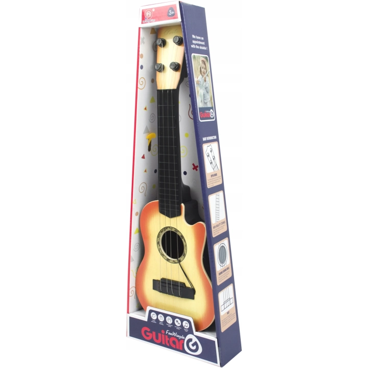 GITARA DLA DZIECI INSTRUMENT MUZYCZNY 4 STRUNY