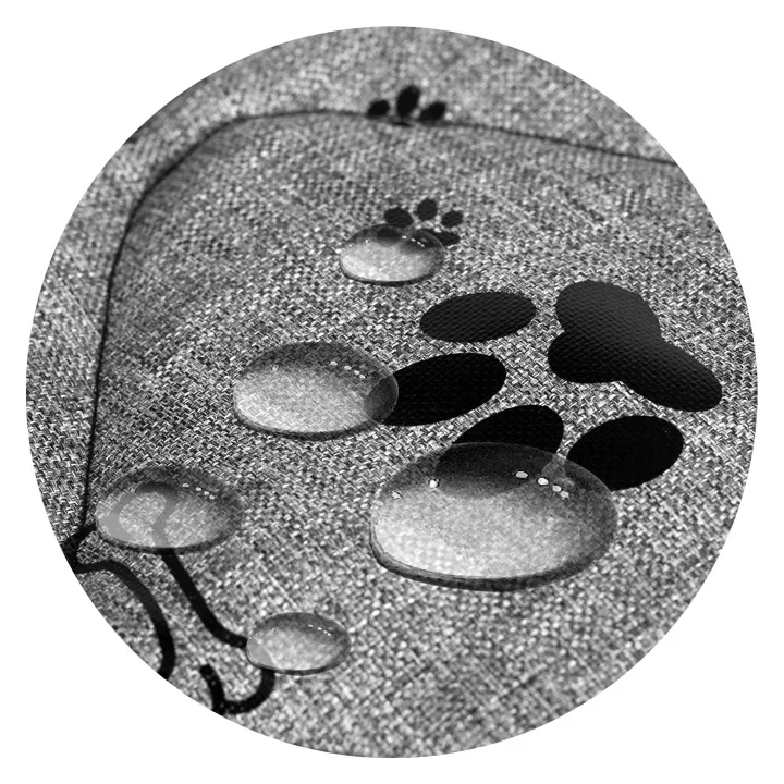 Legowisko dla psa kojec KINGDOG 115x95 cm personalizowane wodoodporne kości czarne