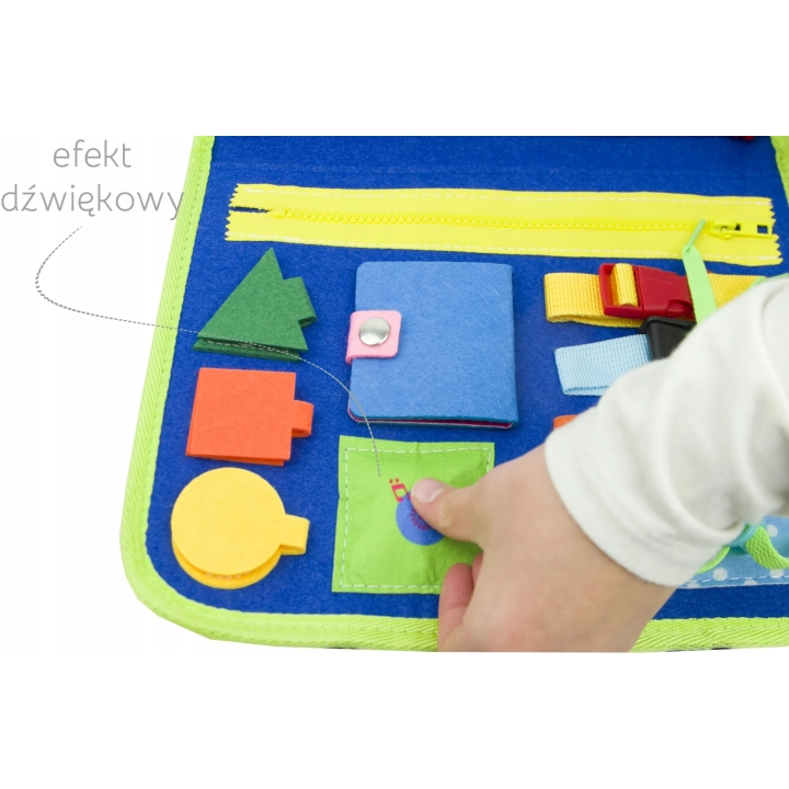 LT520 TABLICA MANIPULACYJNA DINOZAUR MONTESSORI KSIĄŻKA 3D SENSORYCZNA