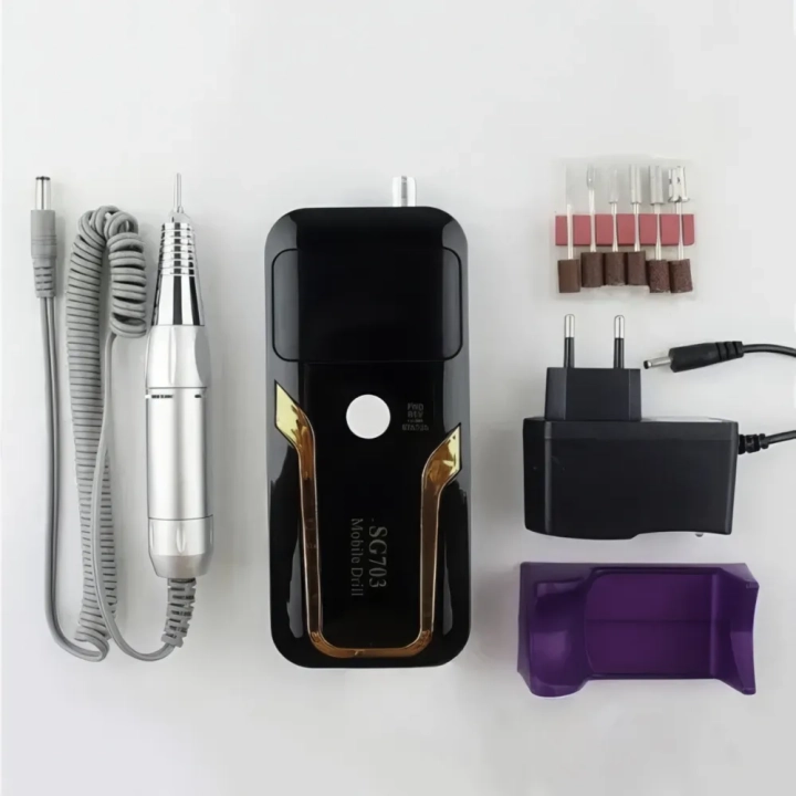Akumulatorowy frez do paznokci Nail Drill SG-703 35.000 obrotów/min